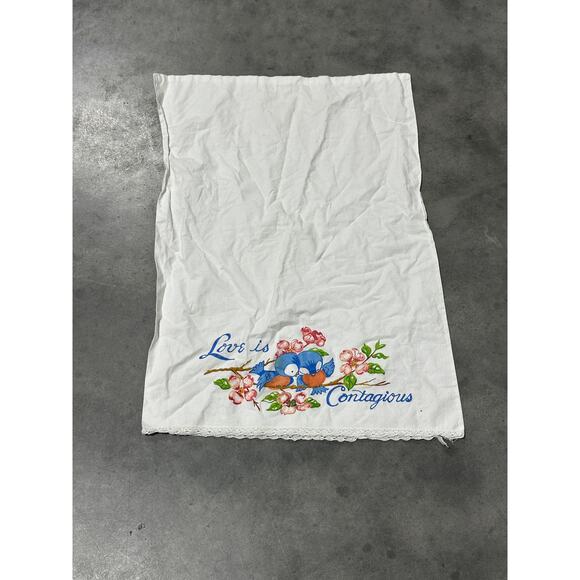 Birds Couple, Pillowcase, 28x20", Love Is Contagious, Romantic, ~ 251016-WH 478 - Picture 2 of 5